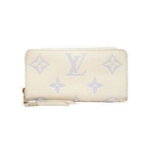 Louis Vuitton Bicolor Monogram Empreinte Zippy Wallet Round Zipper Long